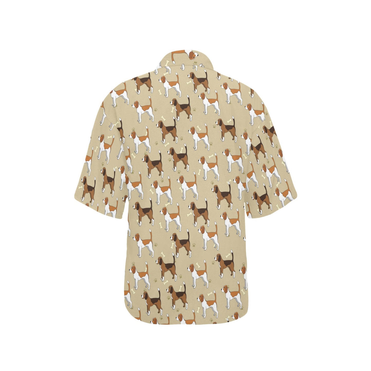 Beagle Pattern Print Design 01 Women's Hawaiian Shirt