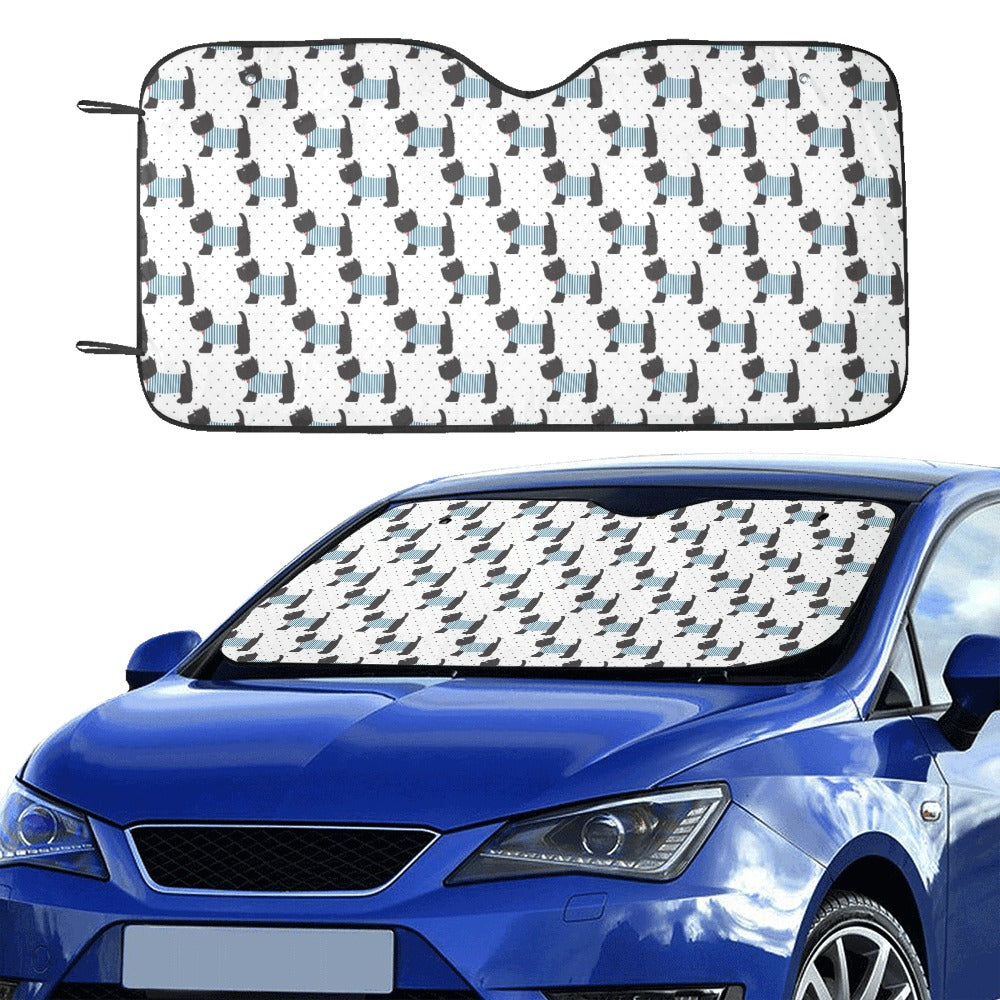 Scottish Terriers Print Design LKS3012 Car front Windshield Sun Shade