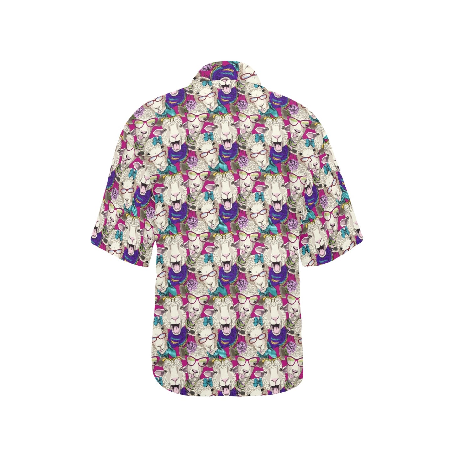 Sheep Print Design LKS403 Women's Hawaiian Shirt