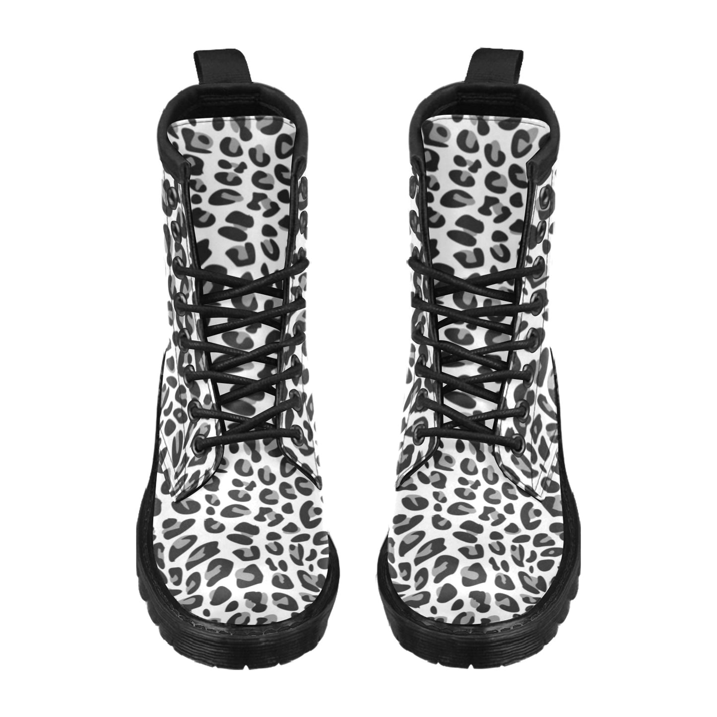 Snow Leopard Skin Print Women's Boots