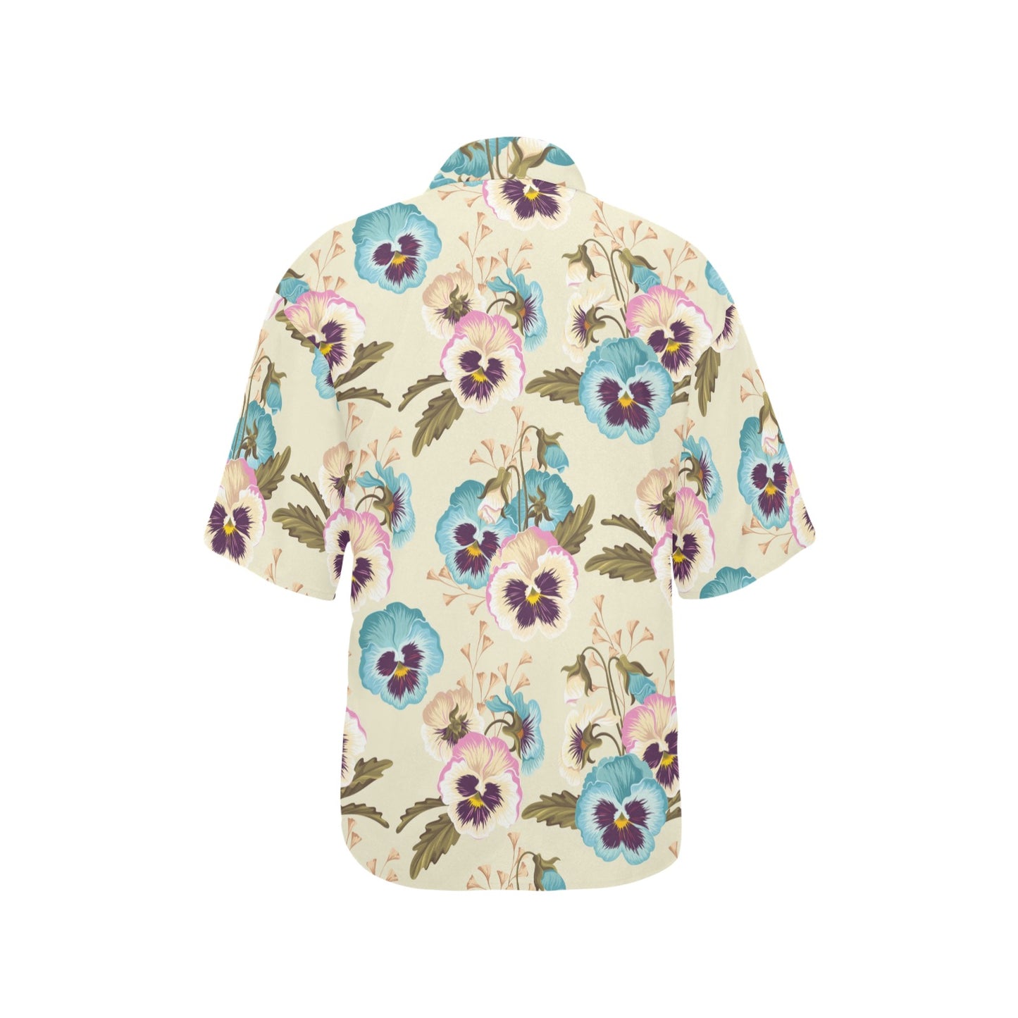 Pansy Pattern Print Design A02 Women's Hawaiian Shirt