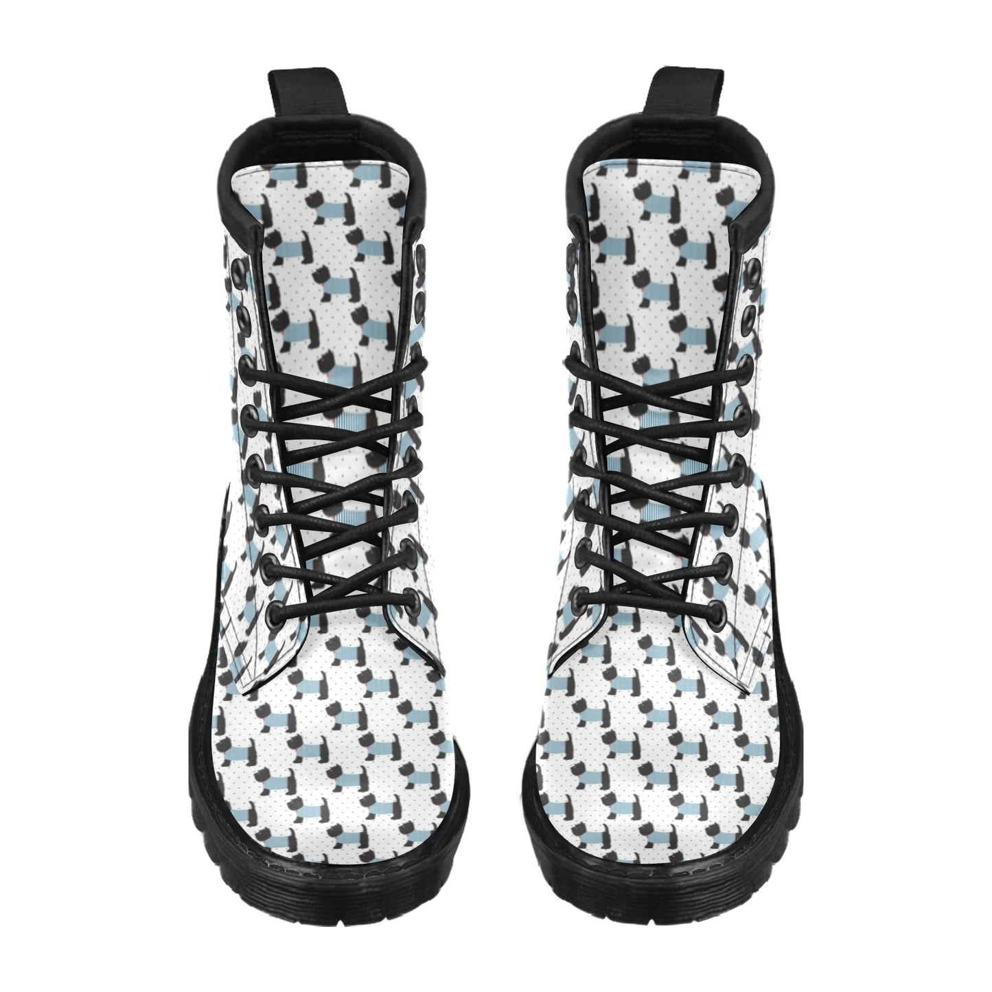 Scottish Terriers Print Design LKS3012 Women's Boots