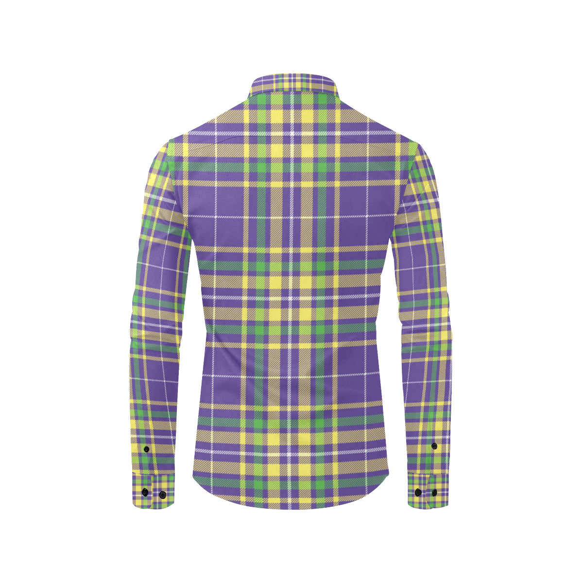 Mardi Gras Pattern Print Design 010 Men's Long Sleeve Shirt