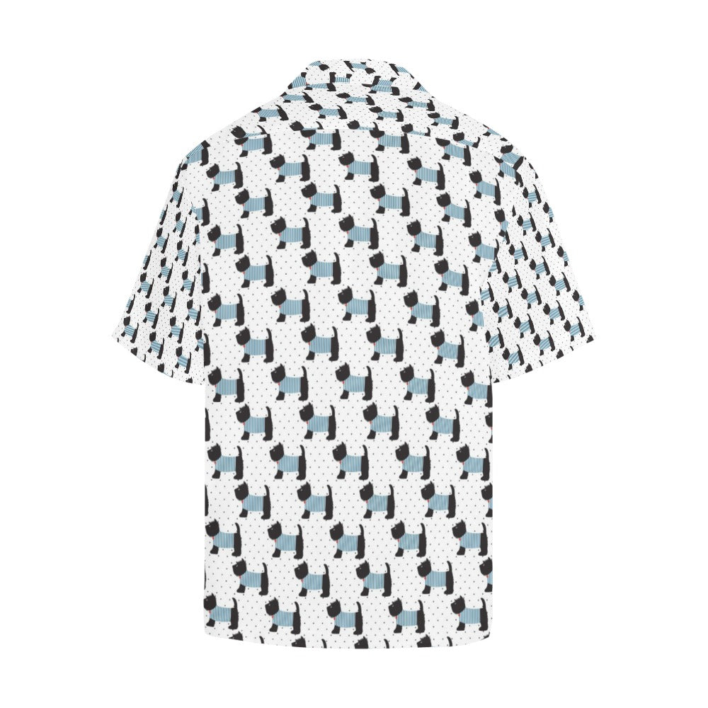 Scottish Terriers Print Design LKS3012 Men's Hawaiian Shirt