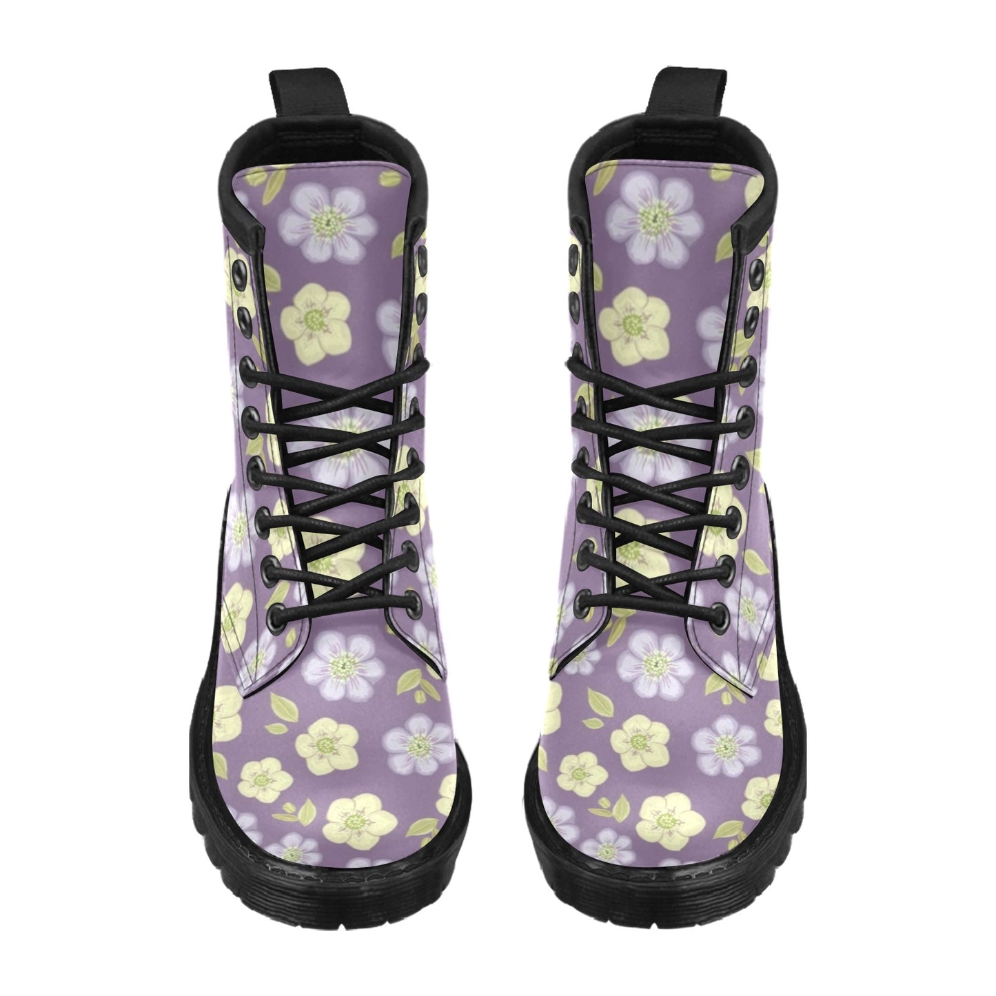Anemone Pattern Print Design AM013 Women's Boots