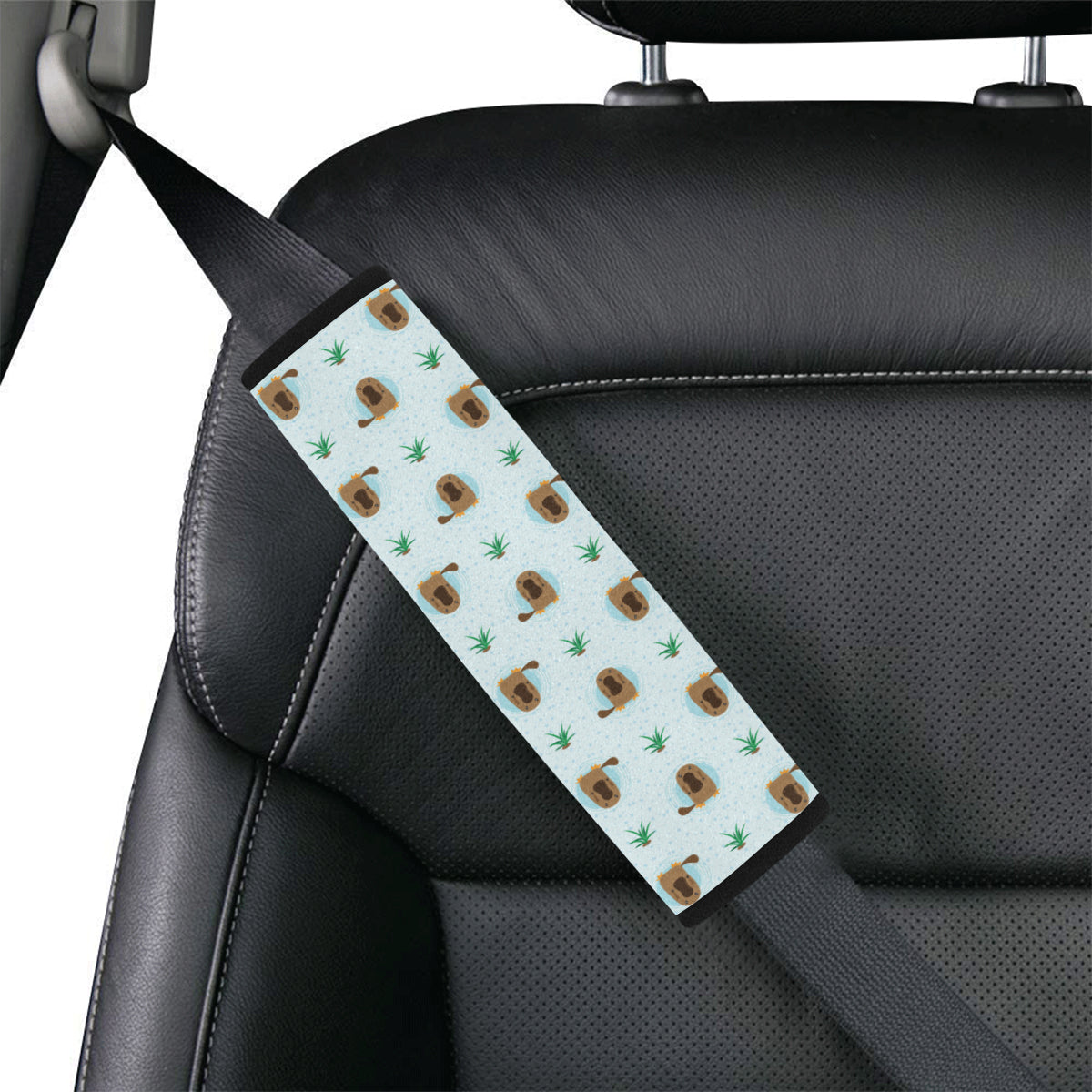 Platypus Pattern Print Design A04 Car Seat Belt Cover