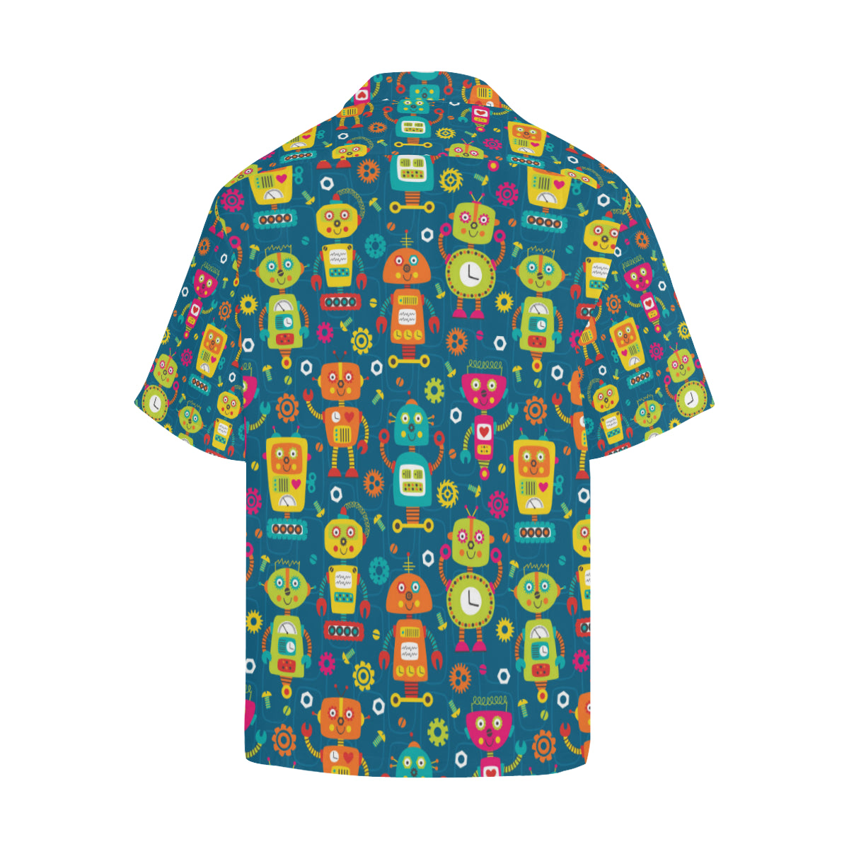 Robot Pattern Print Design A04 Men's Hawaiian Shirt