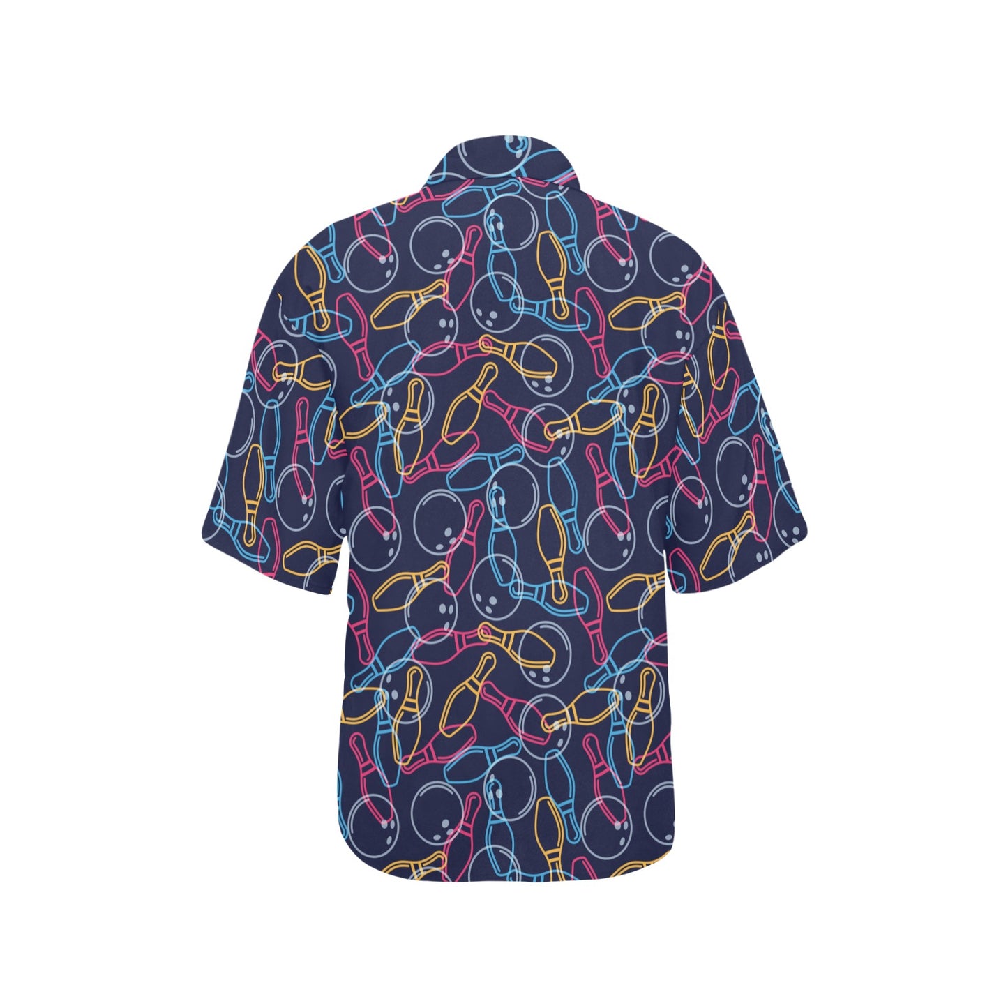 Bowling Pattern Print Design 07 Women's Hawaiian Shirt
