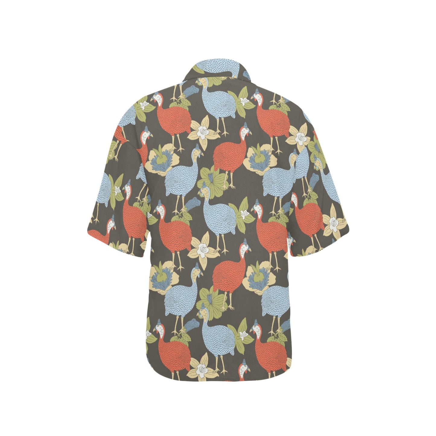 Guinea Fowl Pattern Print Design 02 Women's Hawaiian Shirt