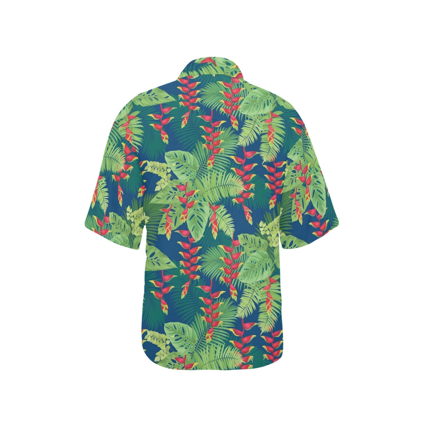 Heliconia Pattern Print Design HL08 Women's Hawaiian Shirt