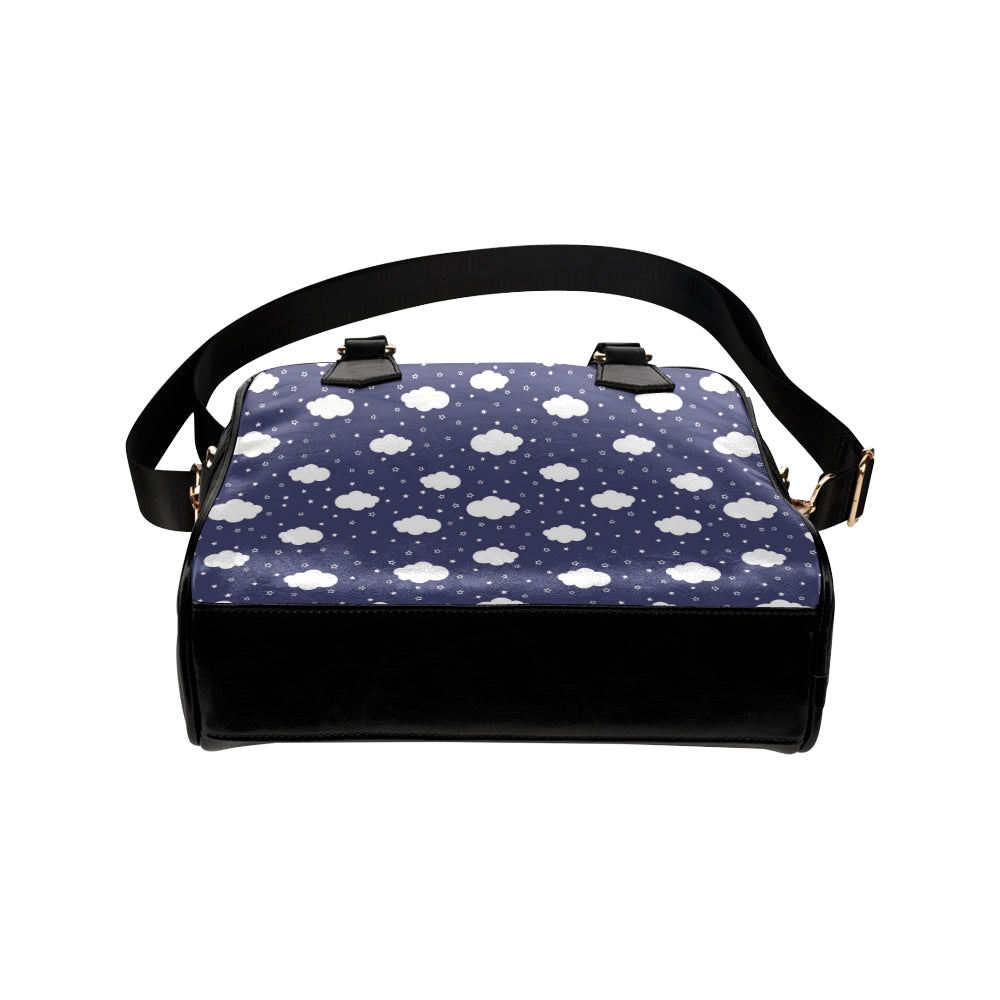Cloud Pattern Print Design 03 Shoulder Handbag