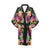 Amaryllis Pattern Print Design AL09 Women Kimono Robe