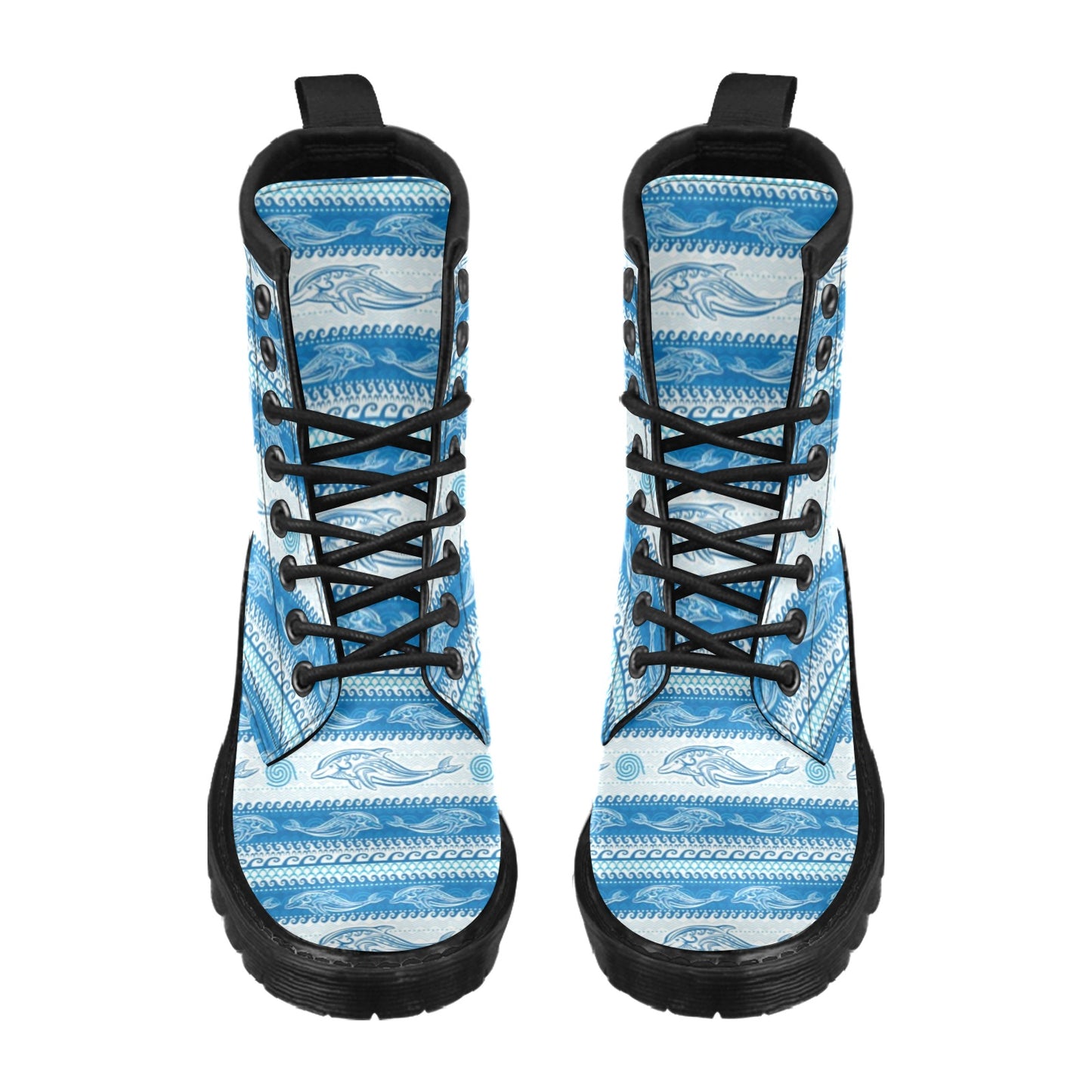 Dolphin Tribal Print Pattern Women's Boots