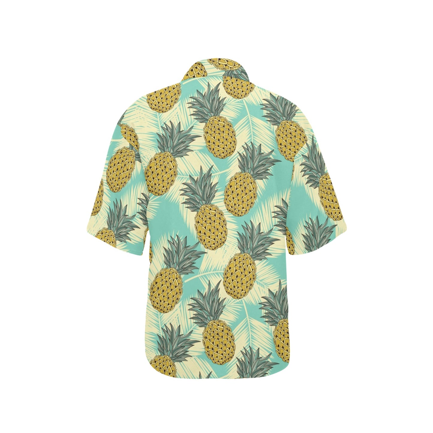 Pineapple Pattern Print Design PP03 Women's Hawaiian Shirt