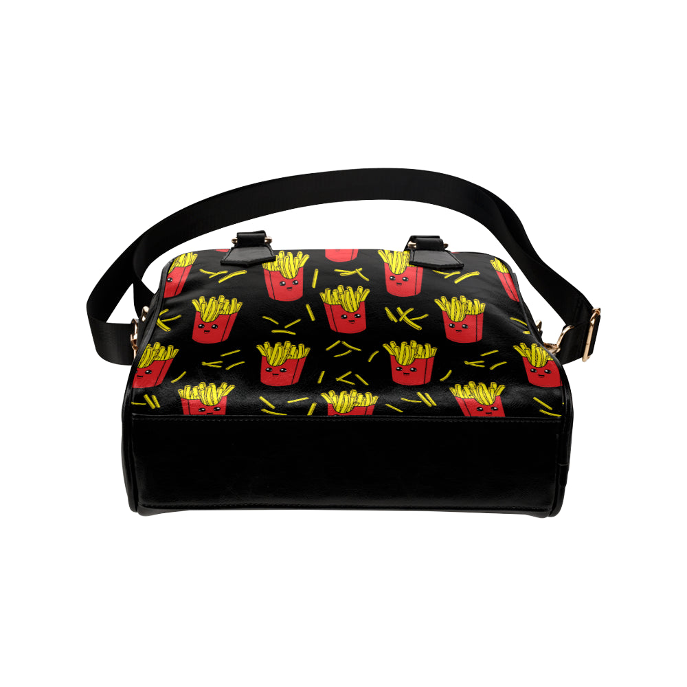 French Fried Pattern Print Design 03 Shoulder Handbag