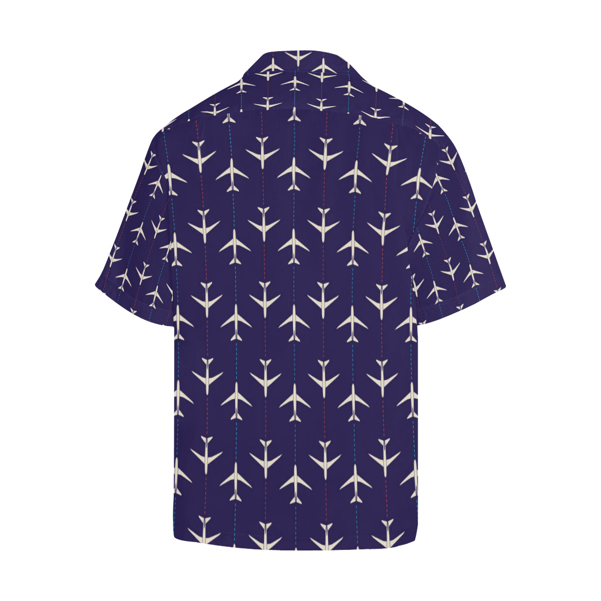 Airplane Pattern Print Design 03 Men's Hawaiian Shirt