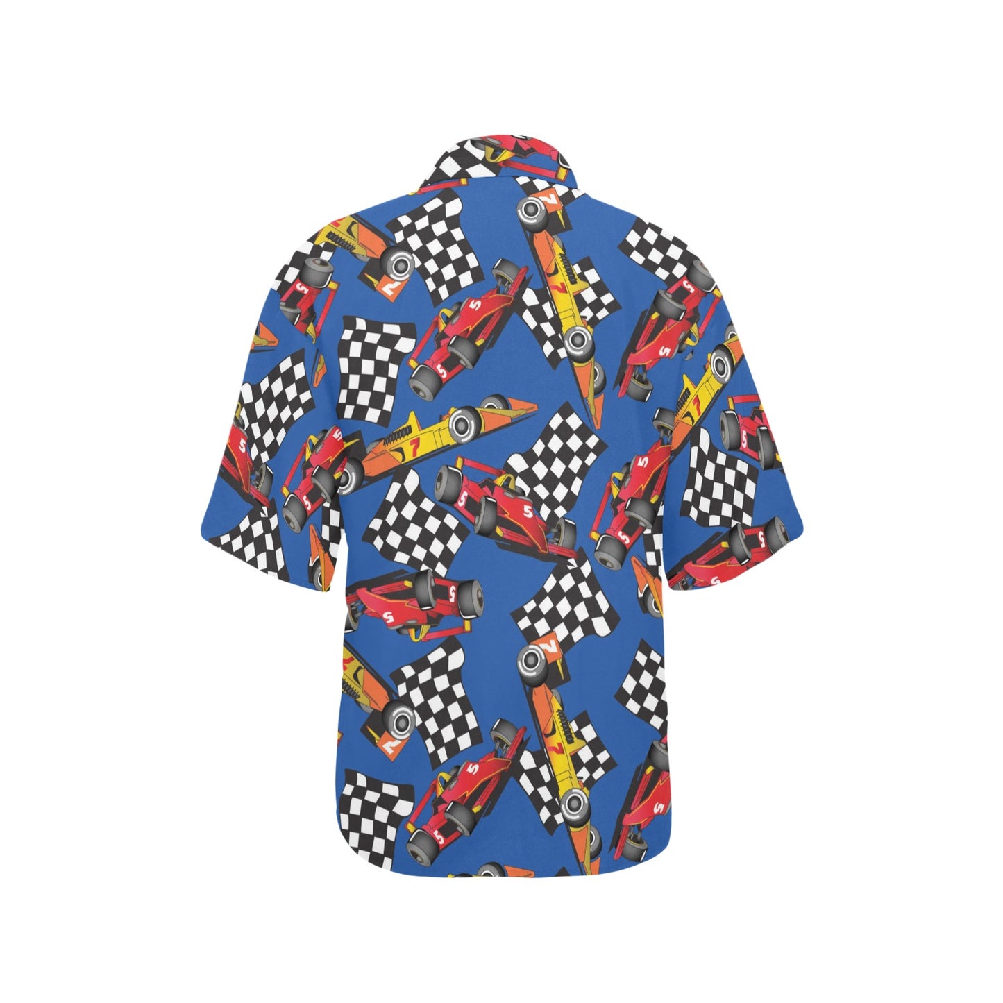 Racing Pattern Print Design A01 Women's Hawaiian Shirt