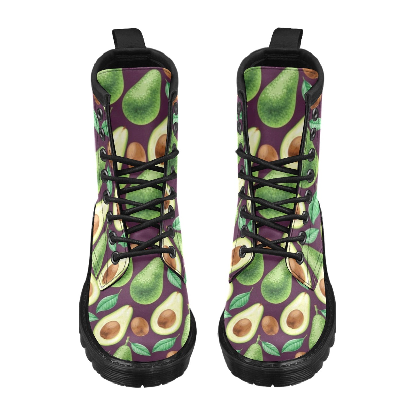 Avocado Pattern Print Design AC08 Women's Boots