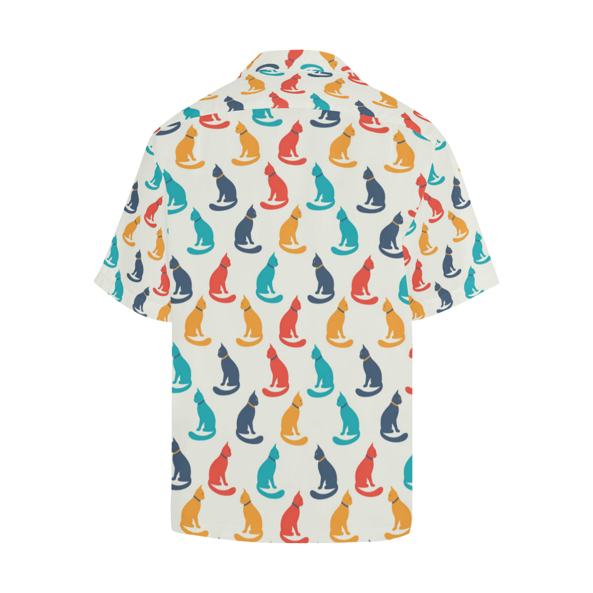 Cat Pattern Print Design 03 Men's Hawaiian Shirt