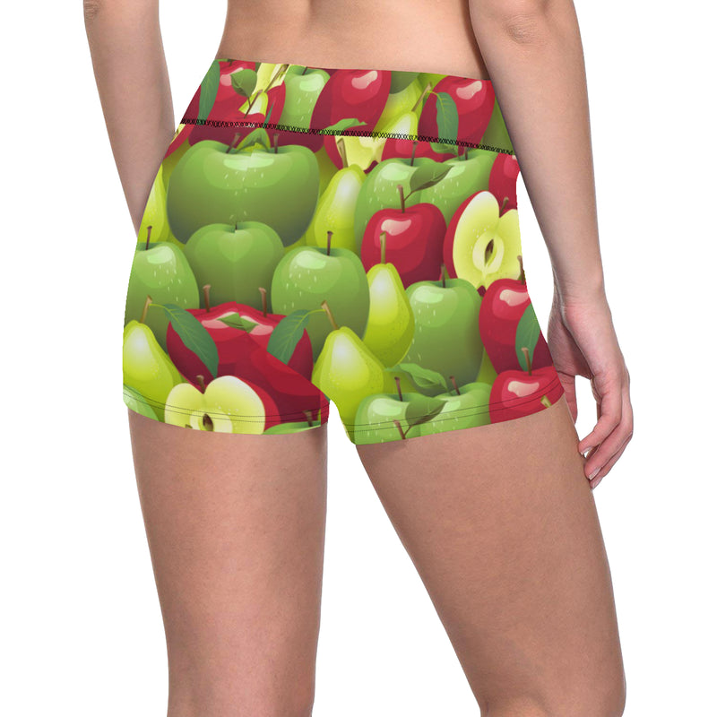 Apple Pattern Print Design AP03 Yoga Shorts