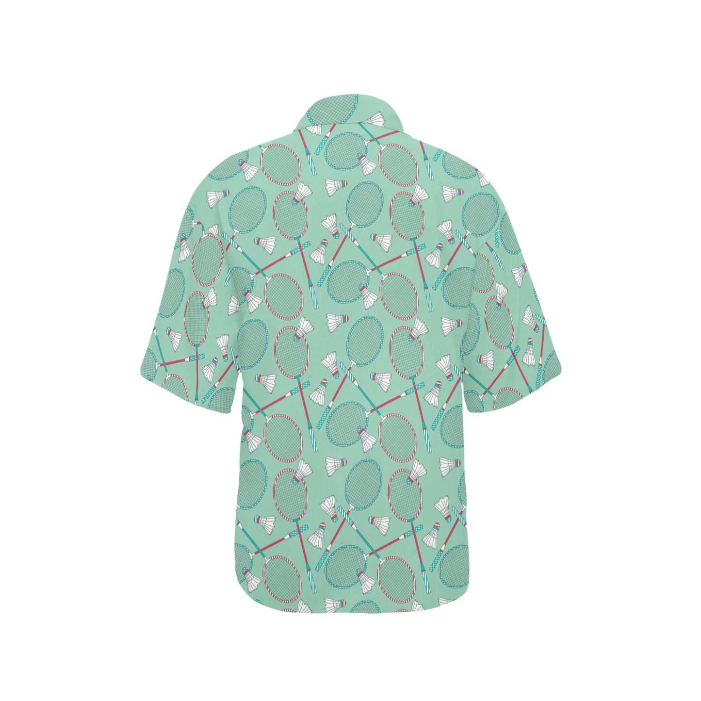 Badminton Pattern Print Design 05 Women's Hawaiian Shirt