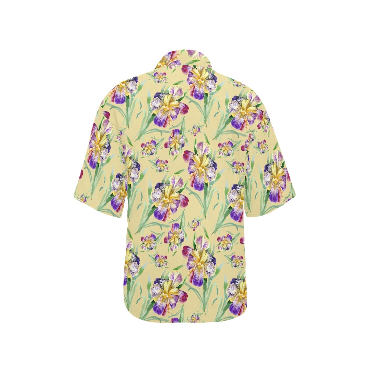 Iris Pattern Print Design IR06 Women's Hawaiian Shirt