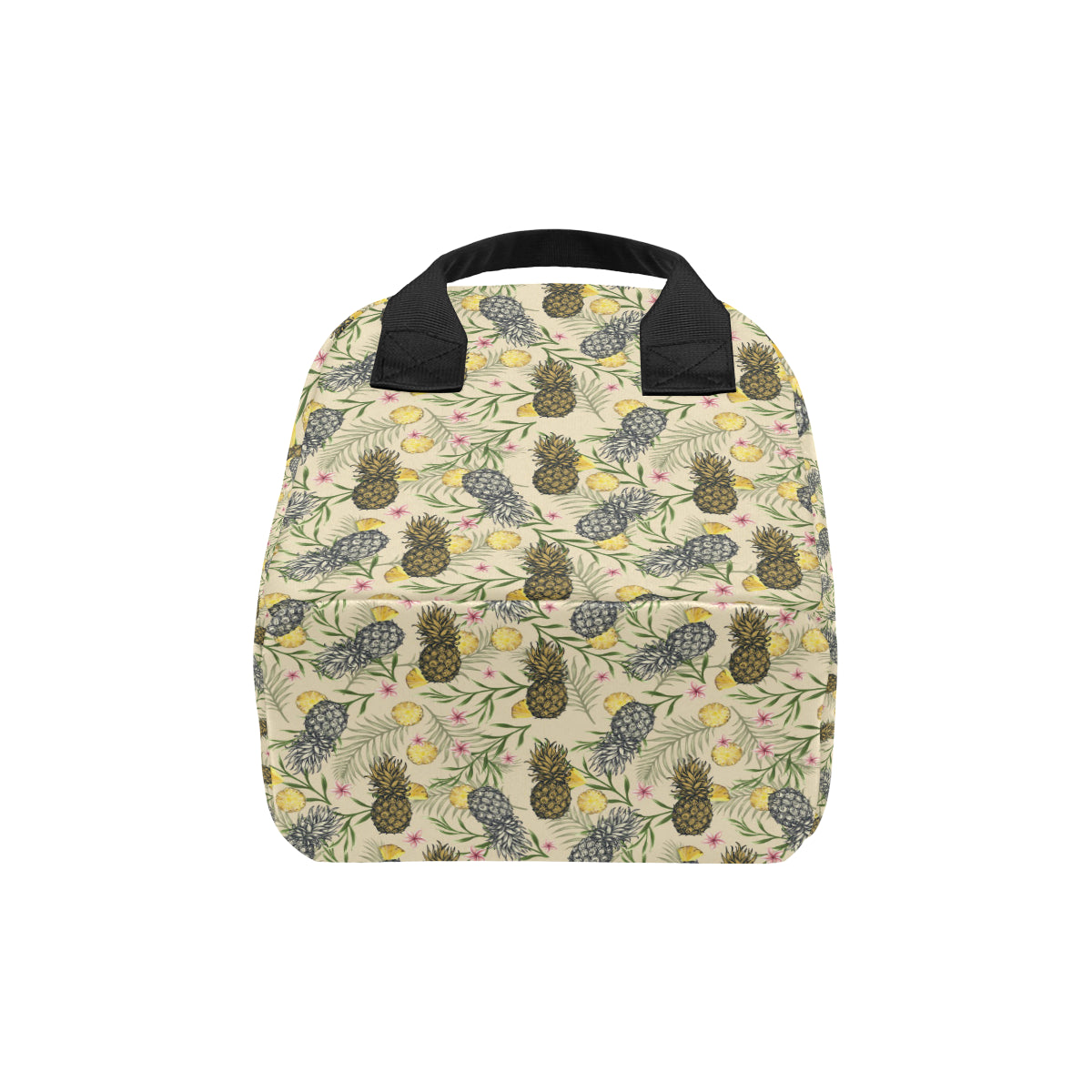Pineapple Pattern Print Design PP012 Insulated Lunch Bag
