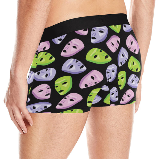 Acting Mask Pattern Print Design 04 Men's Boxer Briefs