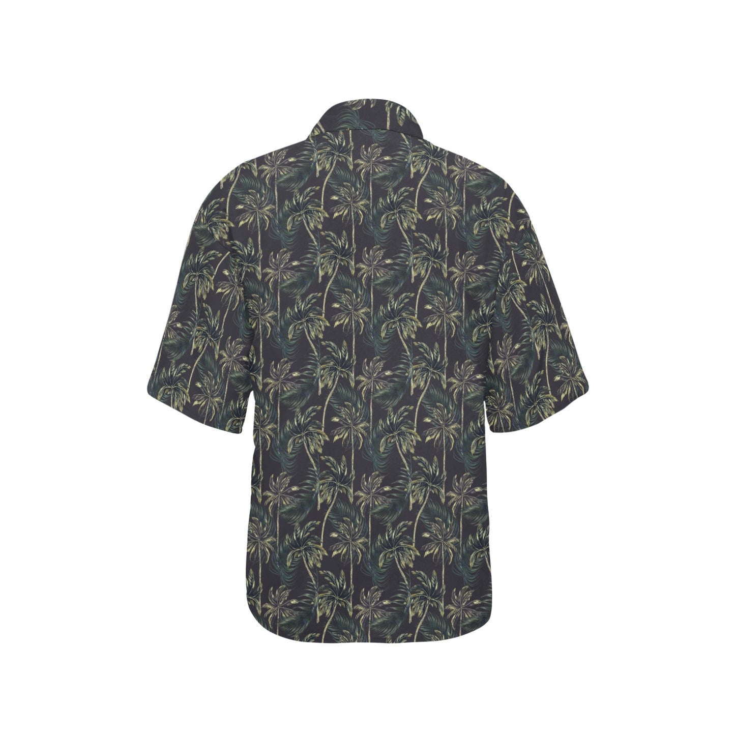 Palm Tree Background Design Print Women's Hawaiian Shirt