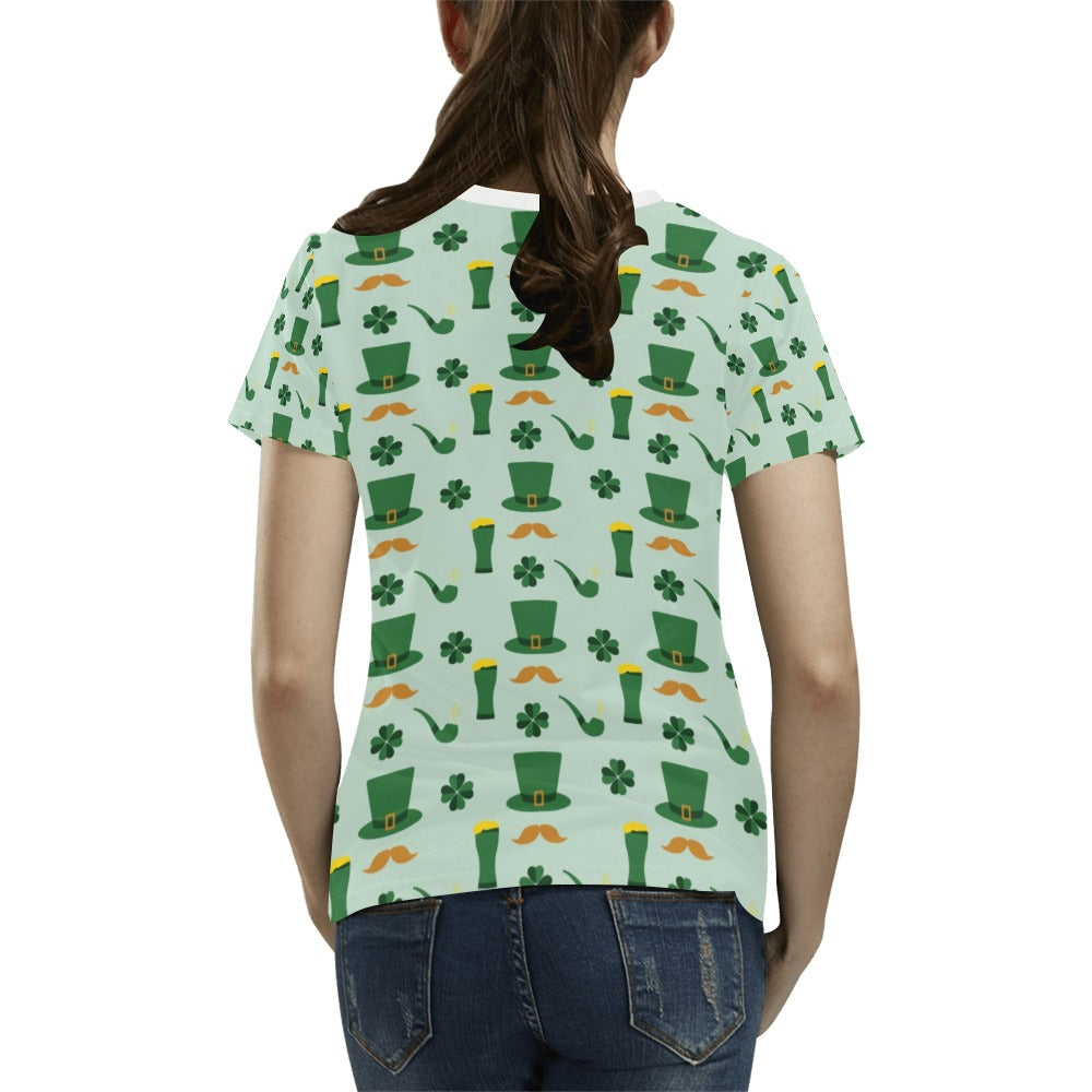 St Patricks Day Print Design LKS304 Women's T-shirt