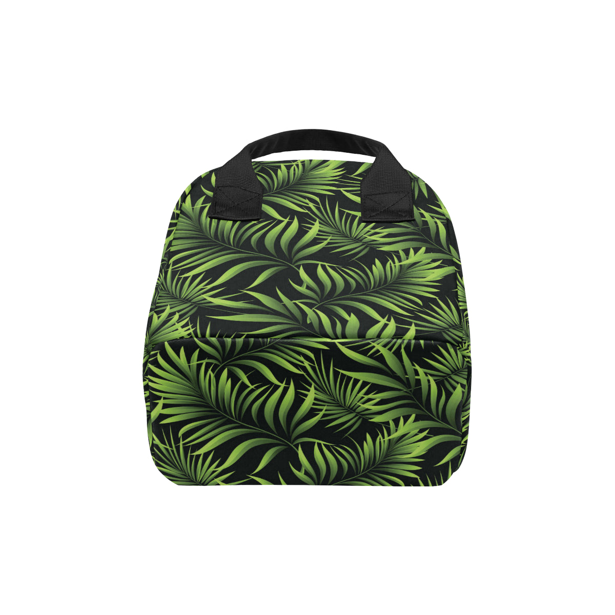 Palm Leaves Pattern Print Design PL07 Insulated Lunch Bag