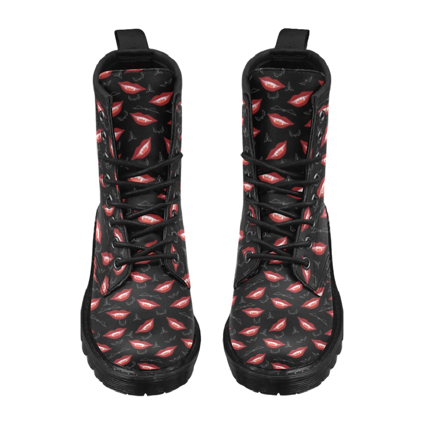 Vampire Lips Print Design LKS301 Women's Boots