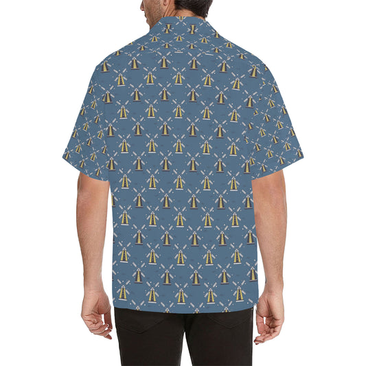Windmill Pattern Print Design 03 Men's Hawaiian Shirt