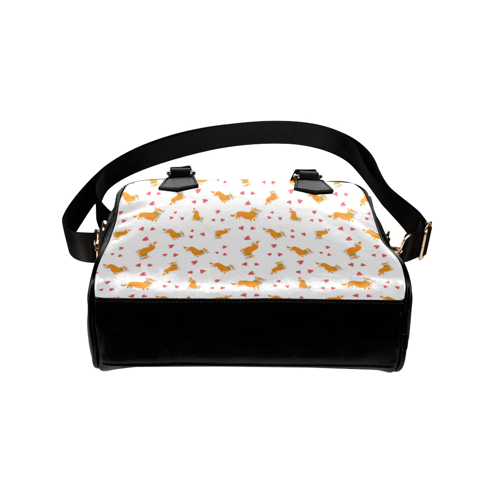 Cardigan Welsh Corgis Pattern Print Design 04 Shoulder Handbag