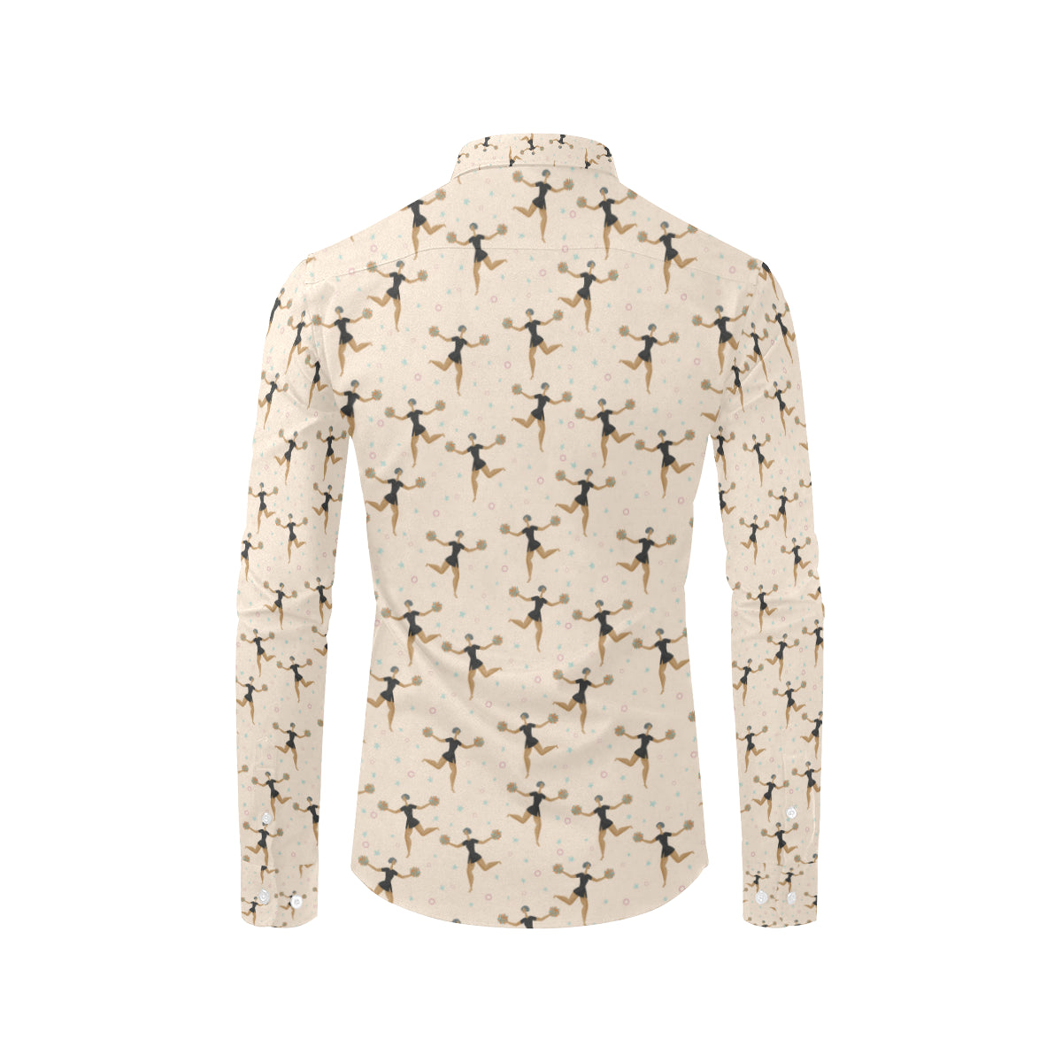 Cheerleader Pattern Print Design 03 Men's Long Sleeve Shirt