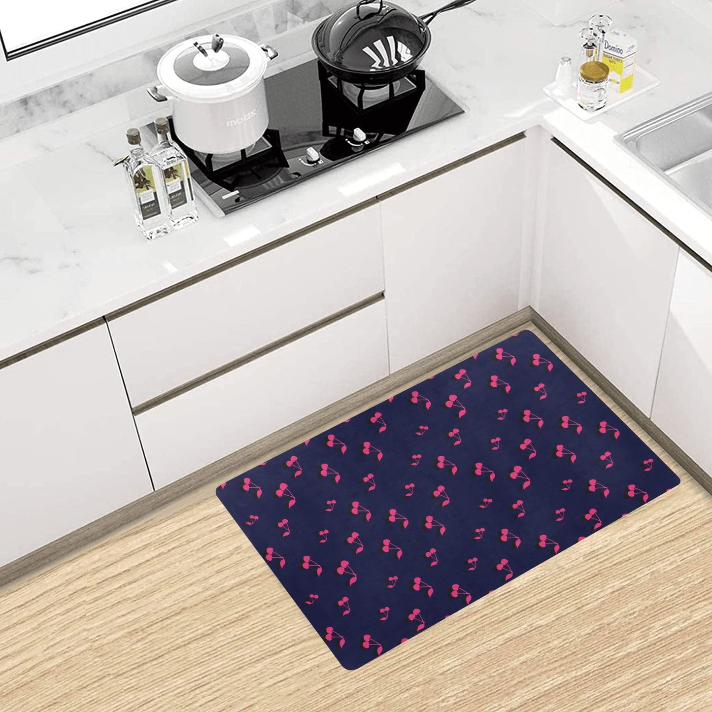 Cherry Pattern Print Design 02 Kitchen Mat