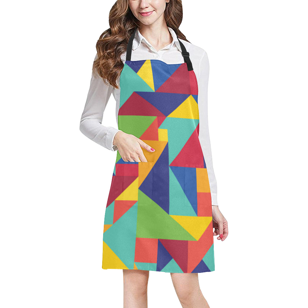 Mosaic Pattern Print Design 01 Apron with Pocket