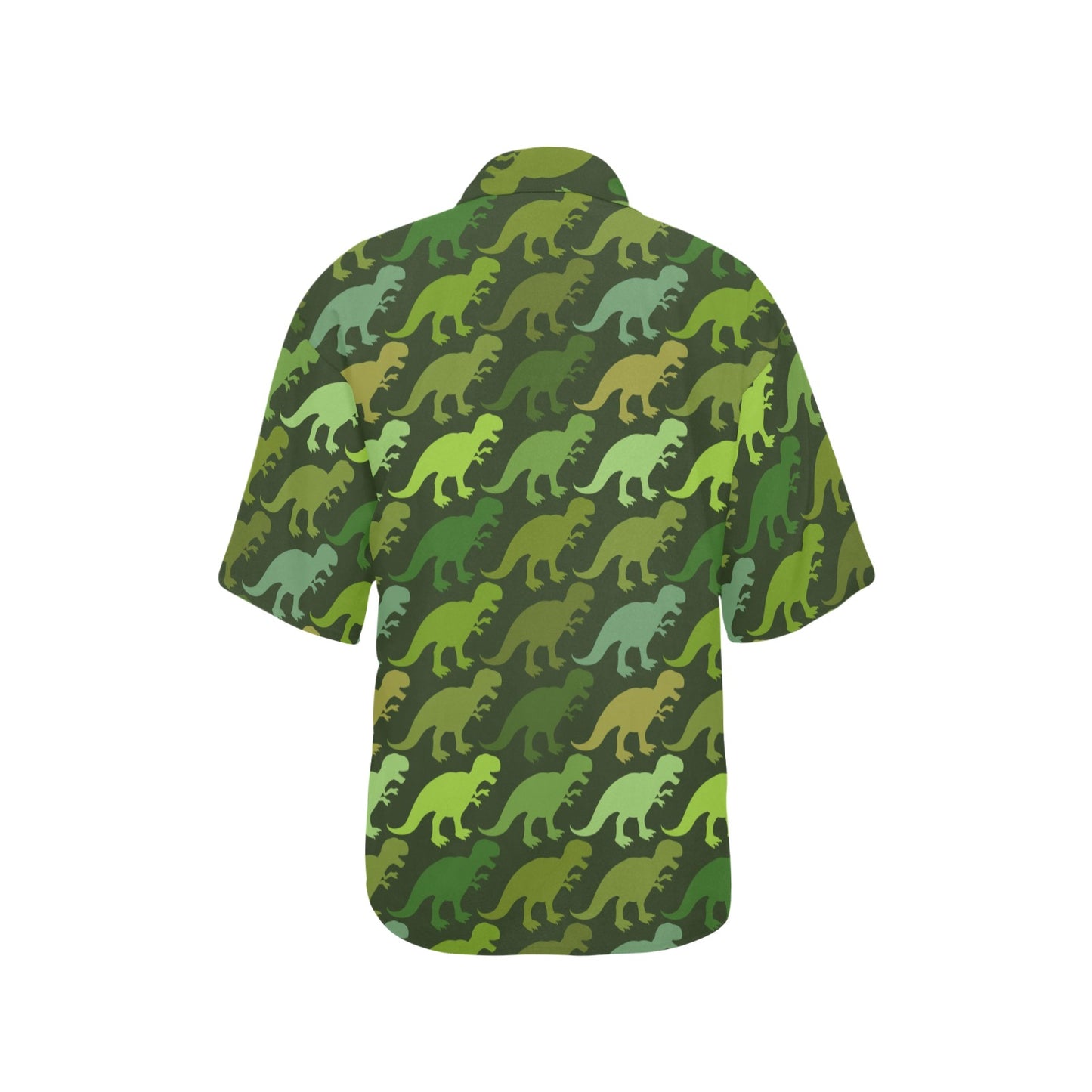 T Rex Pattern Print Design A03 Women's Hawaiian Shirt