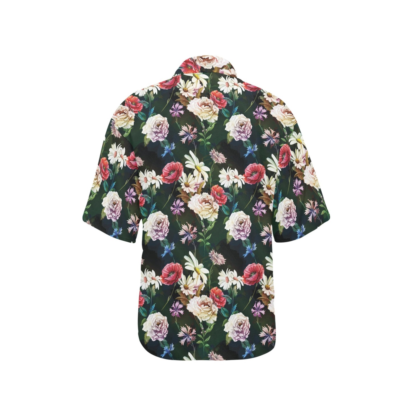 Summer Floral Print Design LKS303 Women's Hawaiian Shirt