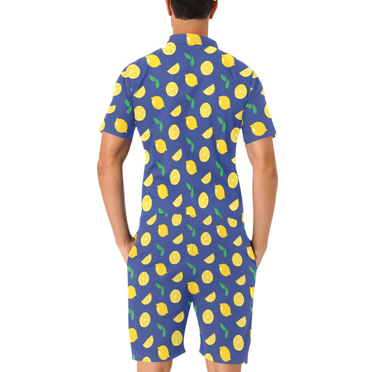 Citrus Pattern Print Design 02 Men's Romper