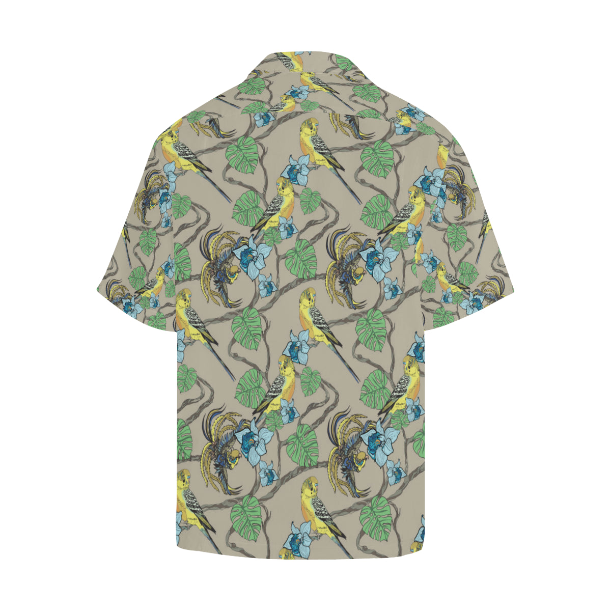 Parakeet Pattern Print Design A02 Men's Hawaiian Shirt