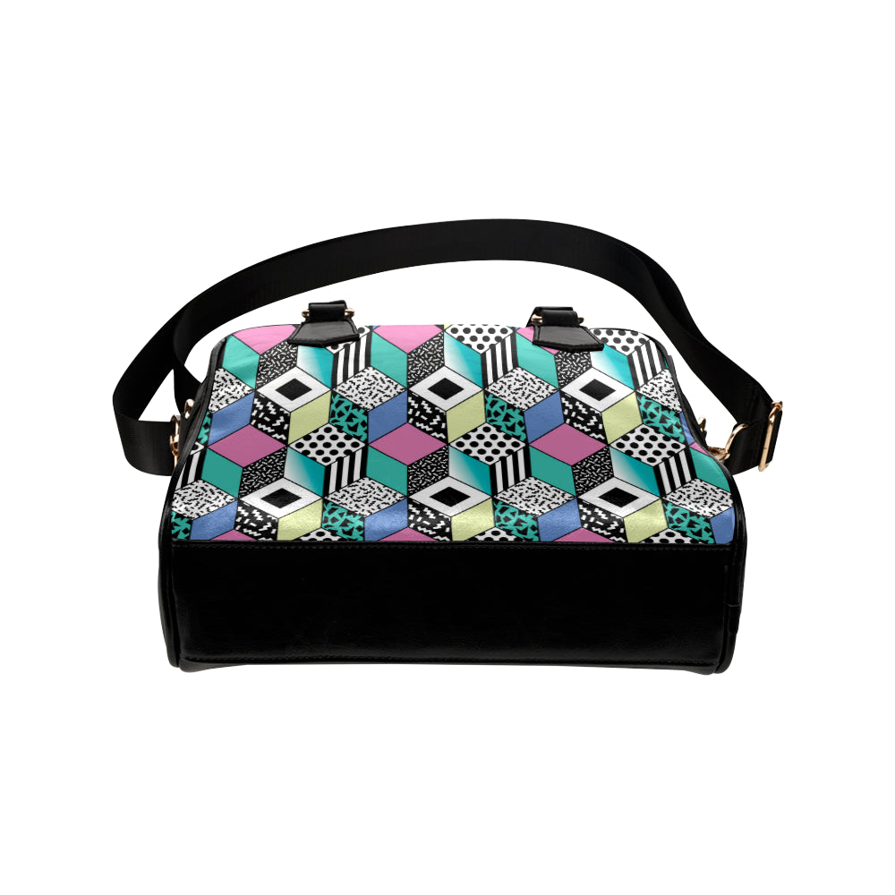 90s Pattern Print Design 3 Shoulder Handbag