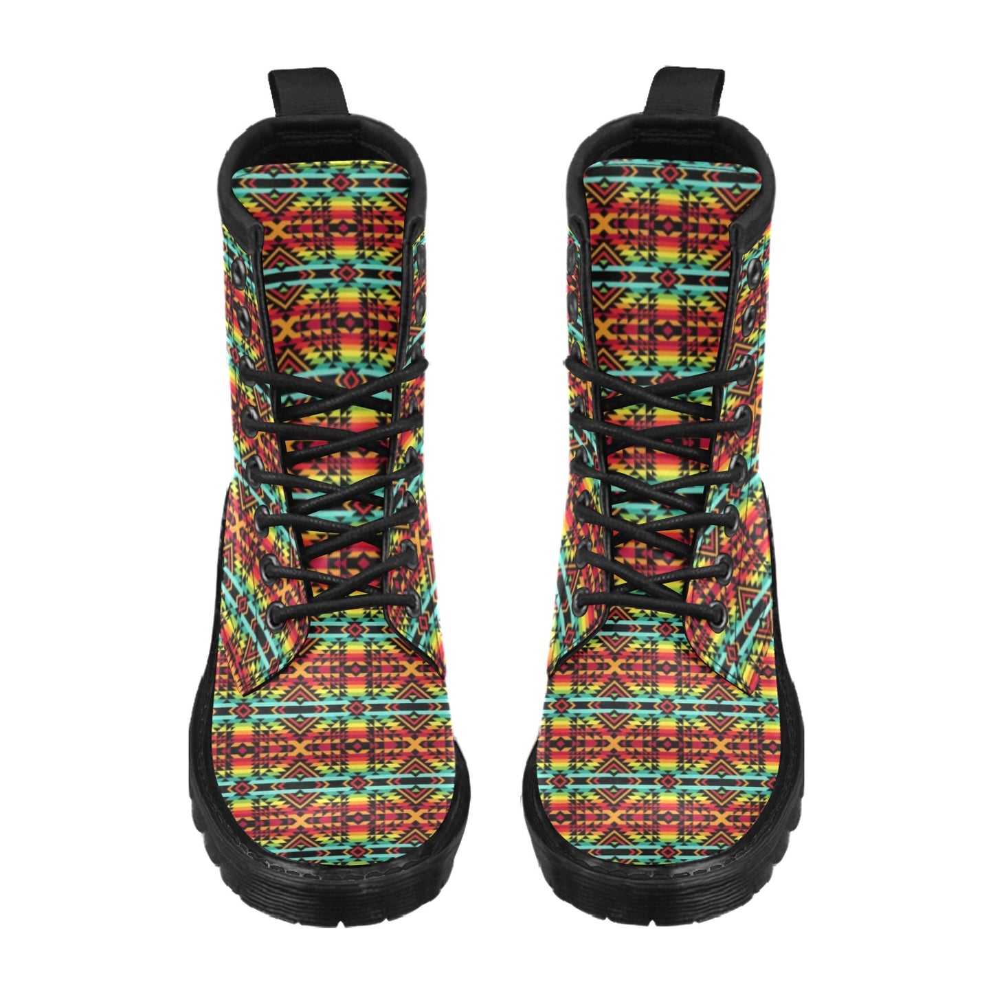 Kente Red Design African Print Women's Boots