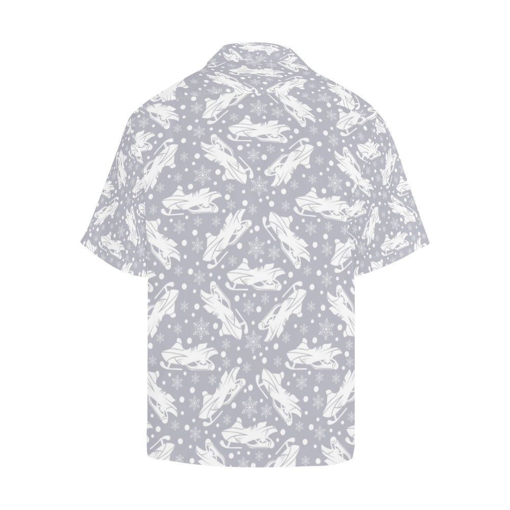 Snowmobile Print Design LKS302 Men's Hawaiian Shirt