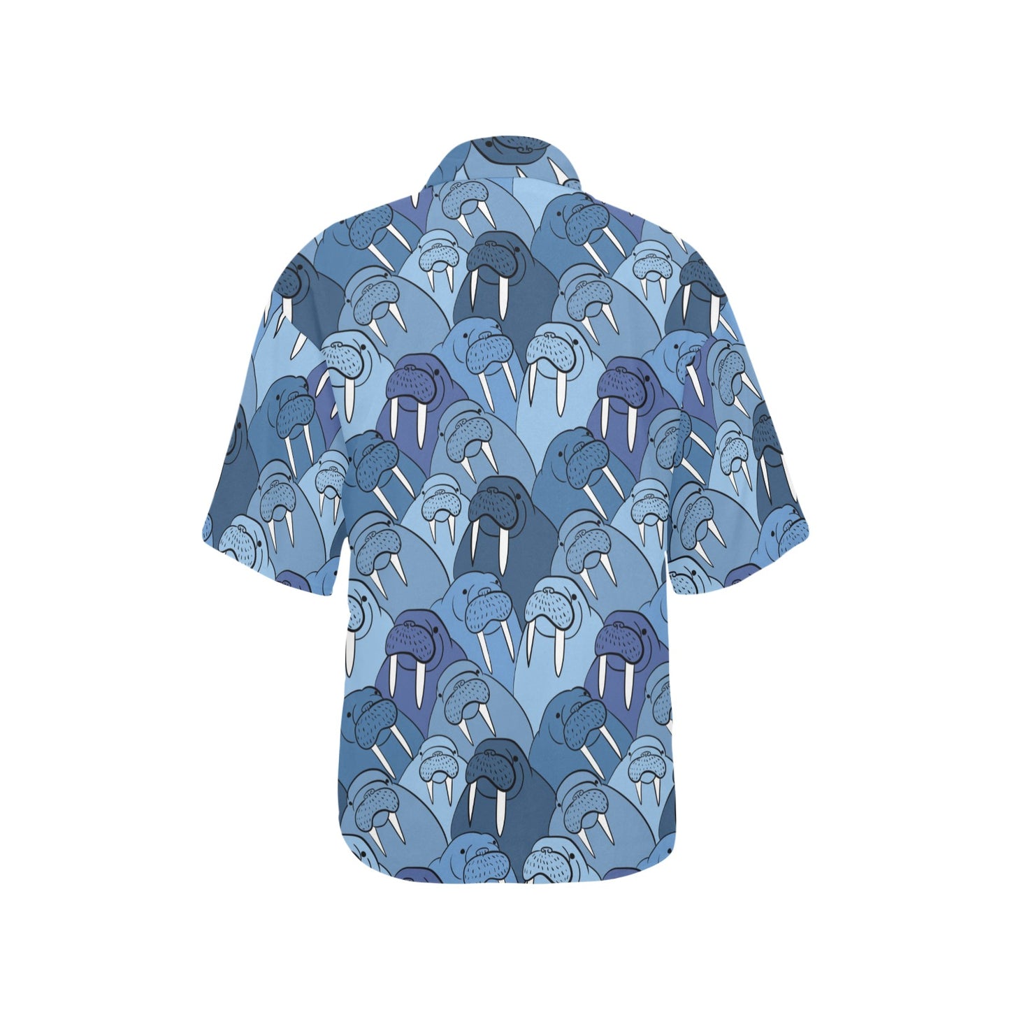 Walrus Pattern Print Design 01 Women's Hawaiian Shirt