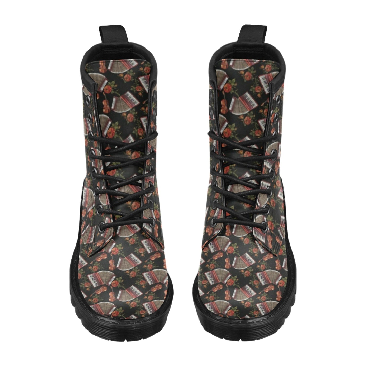 Accordion Print Design LKS403 Women's Boots