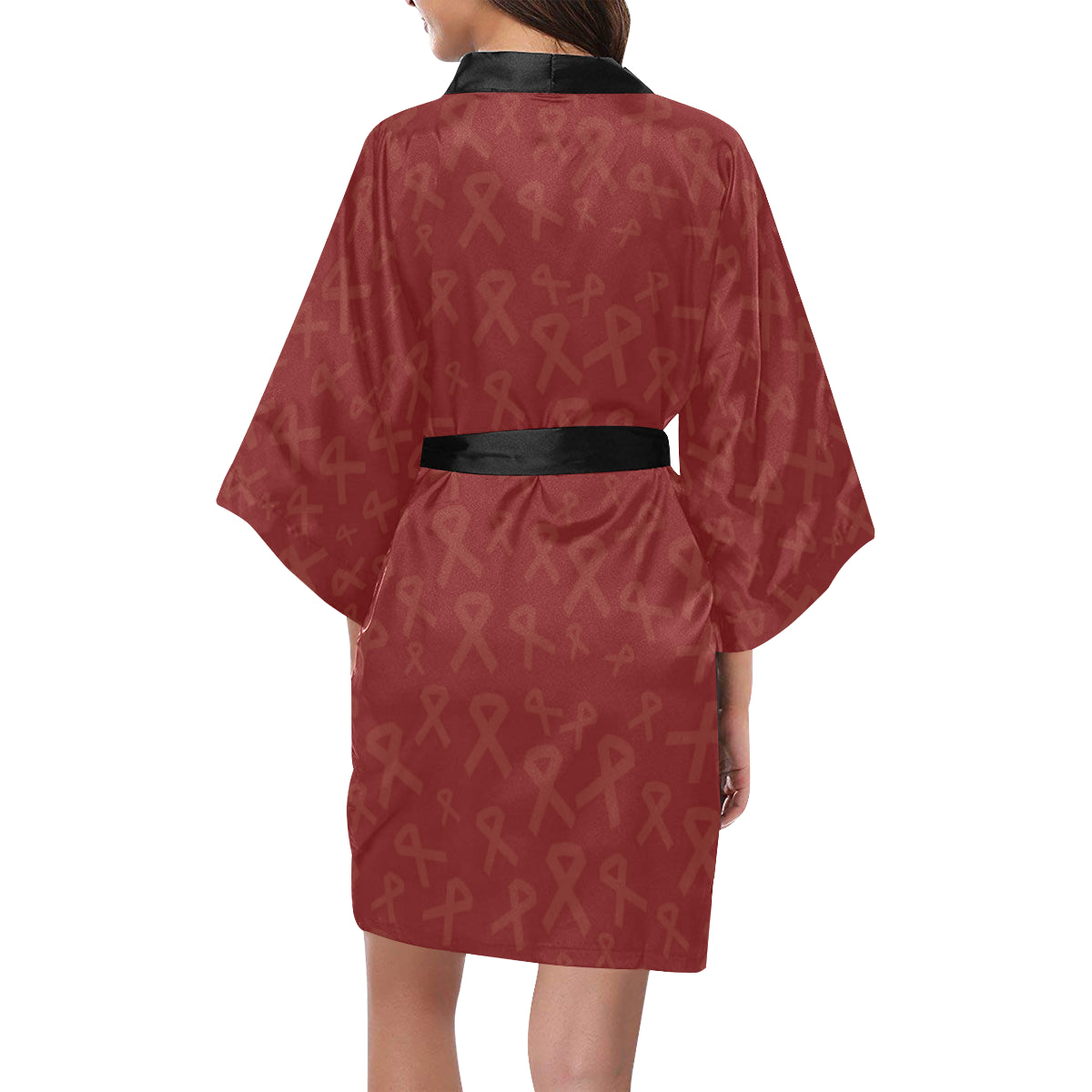 Multiple myeloma Pattern Print Design A02 Women's Short Kimono