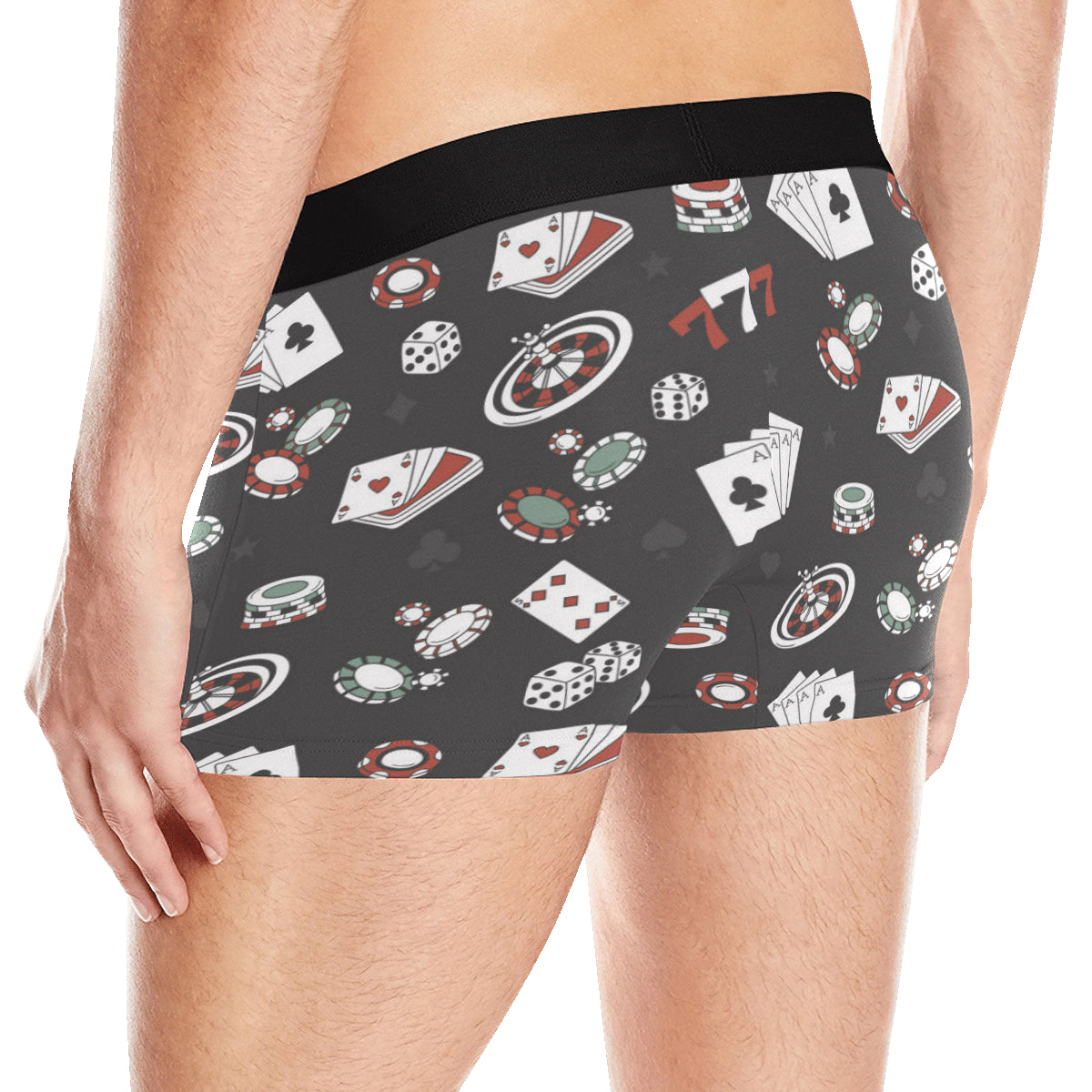 Casino Pattern Print Design 02 Men's Boxer Briefs
