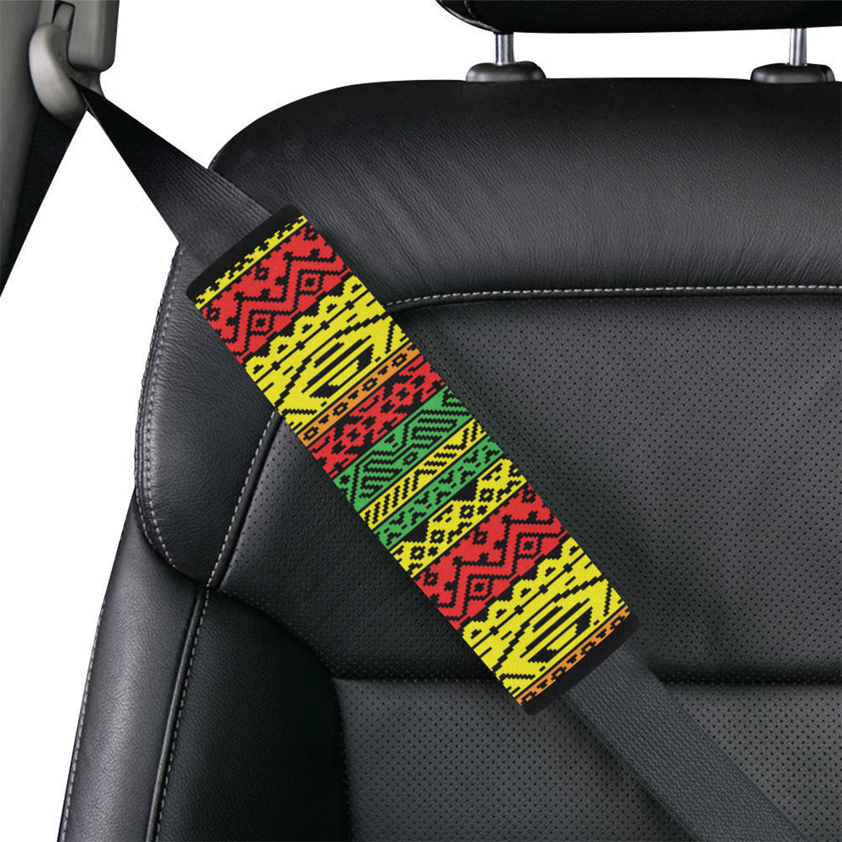 Rastafarian Pattern Print Design A02 Car Seat Belt Cover