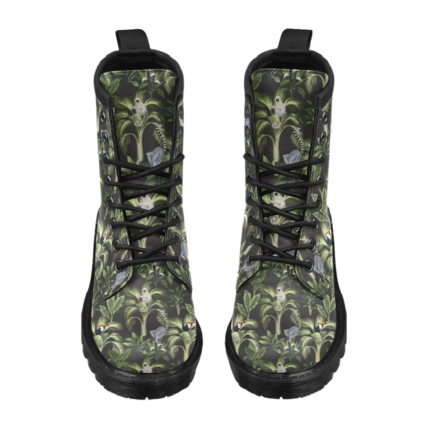 Rainforest Pattern Print Design RF05 Women's Boots